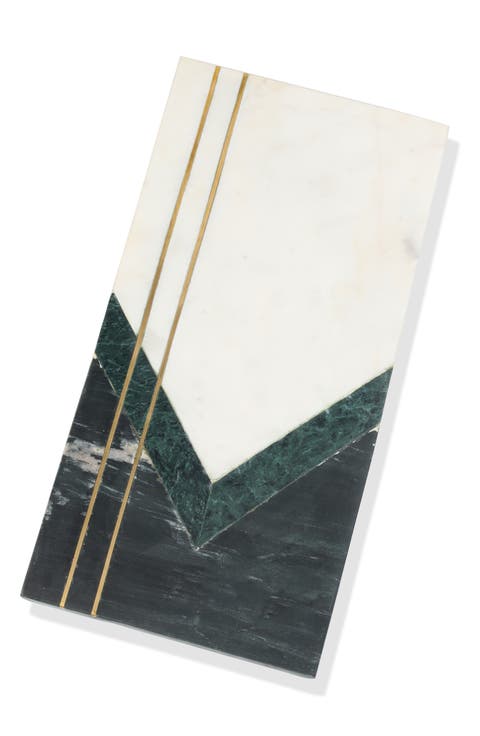 Emerald Artistry Marble Platter