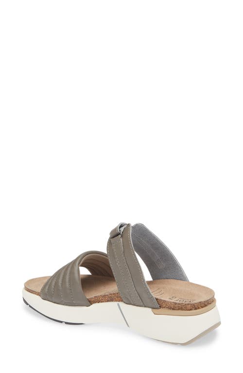 Naot Vesta Sandal In Foggy Grey Leather