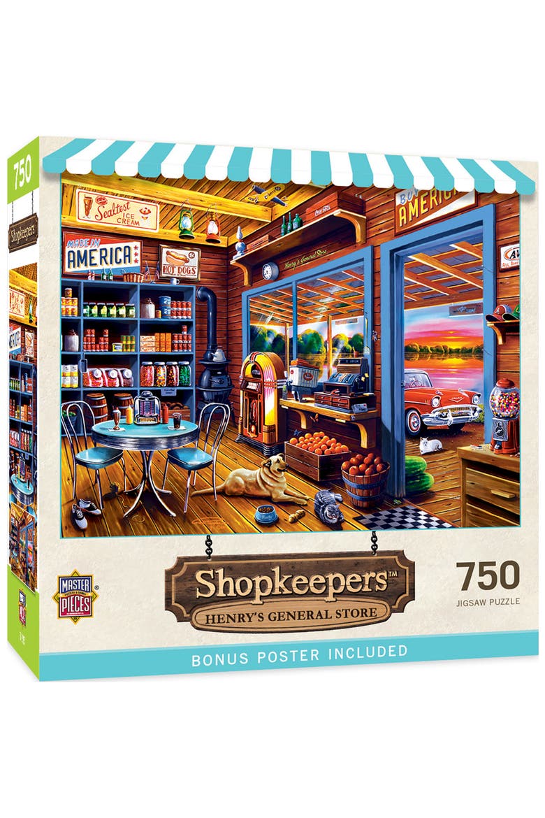 Henry's General Store 750 Piece Puzzle, Main, color, Multicolor