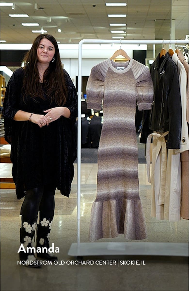 Greer Ombré Short Sleeve Sweater Dress, sales video thumbnail