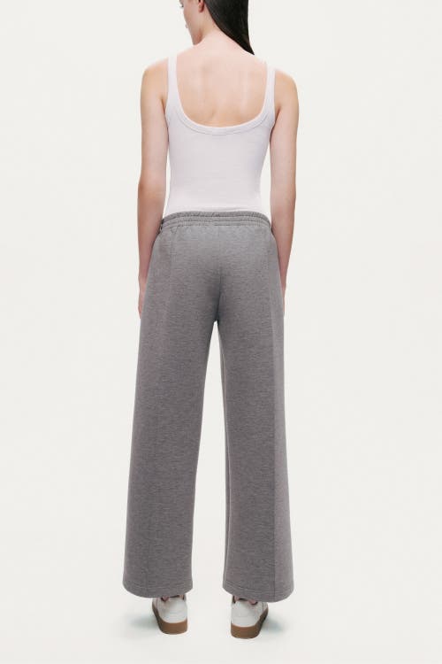 Nocturne Relaxed Wide-leg Track Pants In Gray