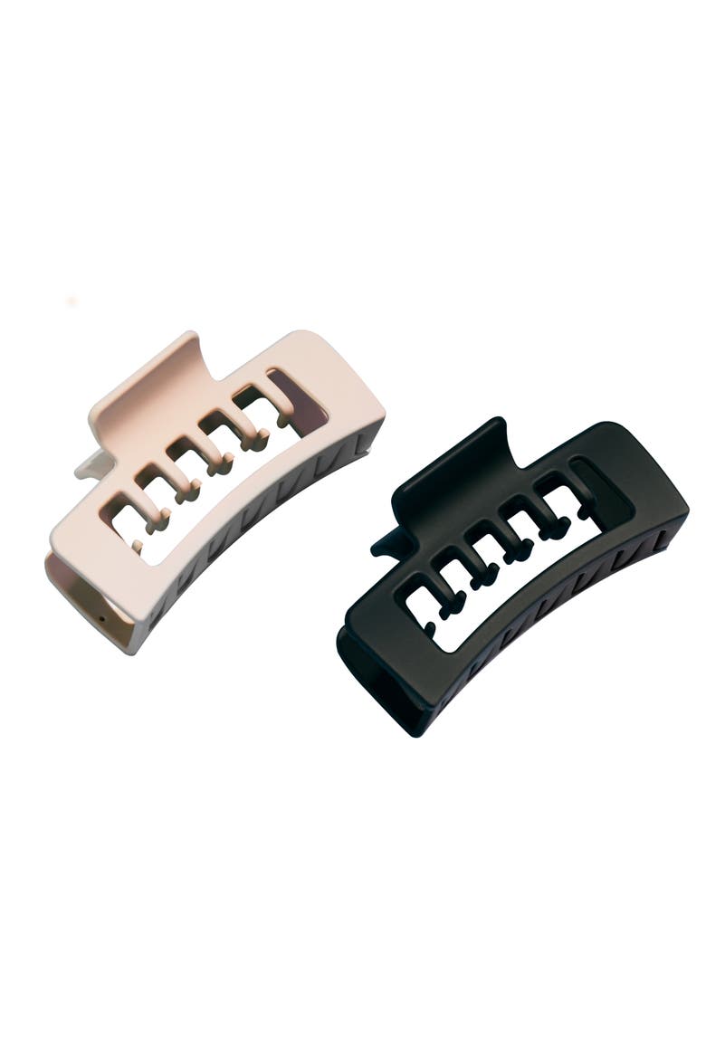 Double Claw Clip Duo, Main, color, Black