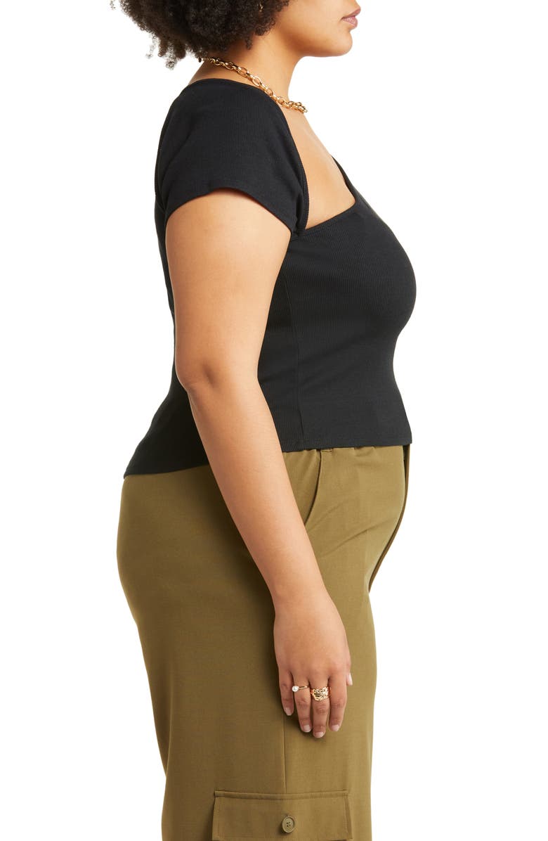 Open Edit Asymmetric Knit Top, Alternate, color,