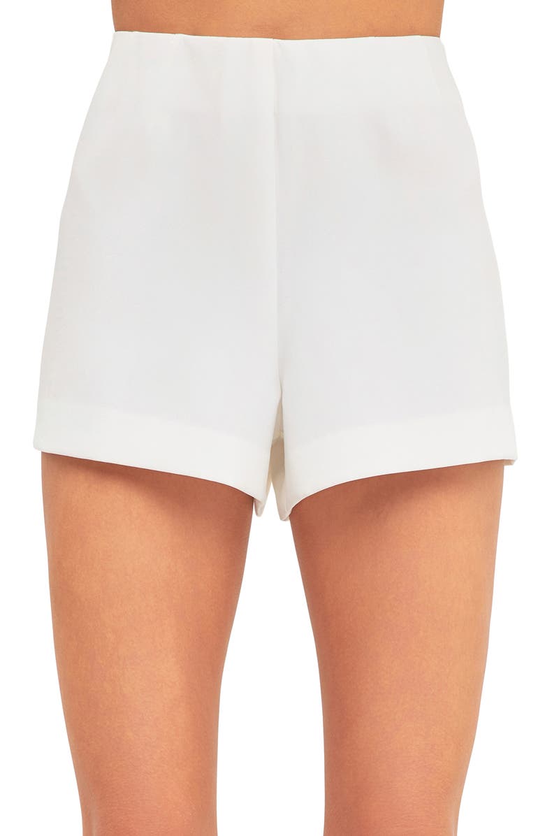English Factory Low Rise Shorts, Alternate, color, White