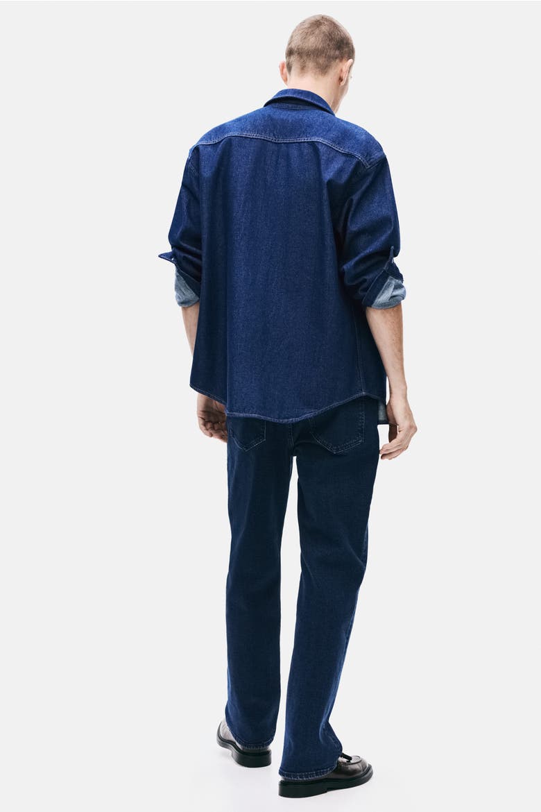Regular Jeans, Alternate, color, Dark denim blue
