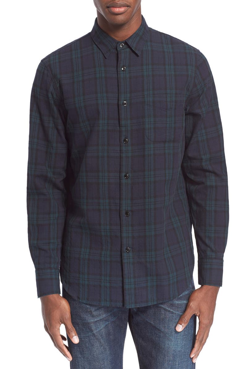 rag & bone 'Tartan Beach' Trim Fit Plaid Shirt, Main, color, 