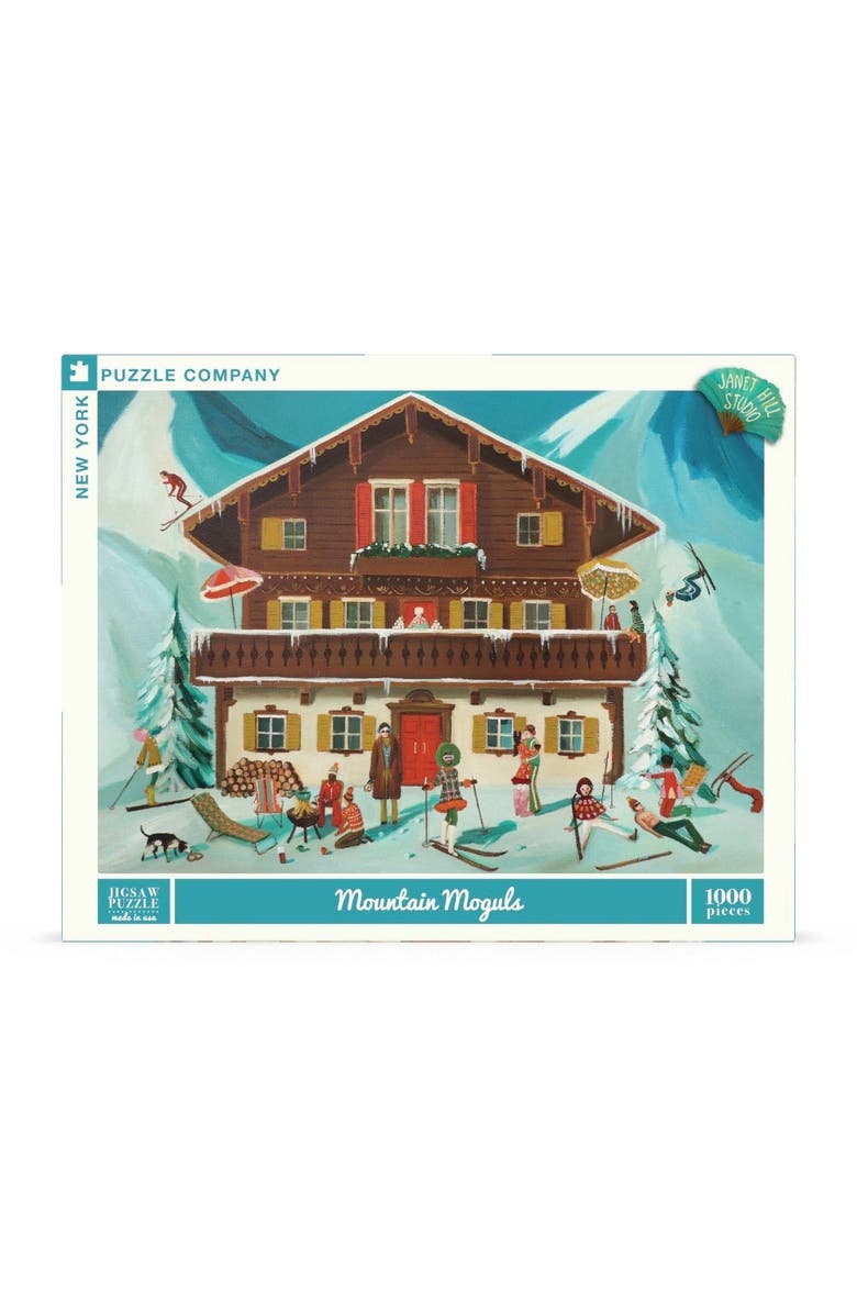 NEW YORK PUZZLE COMPANY Mountain Moguls 1000 Piece Puzzle, Main, color, NO COLOR