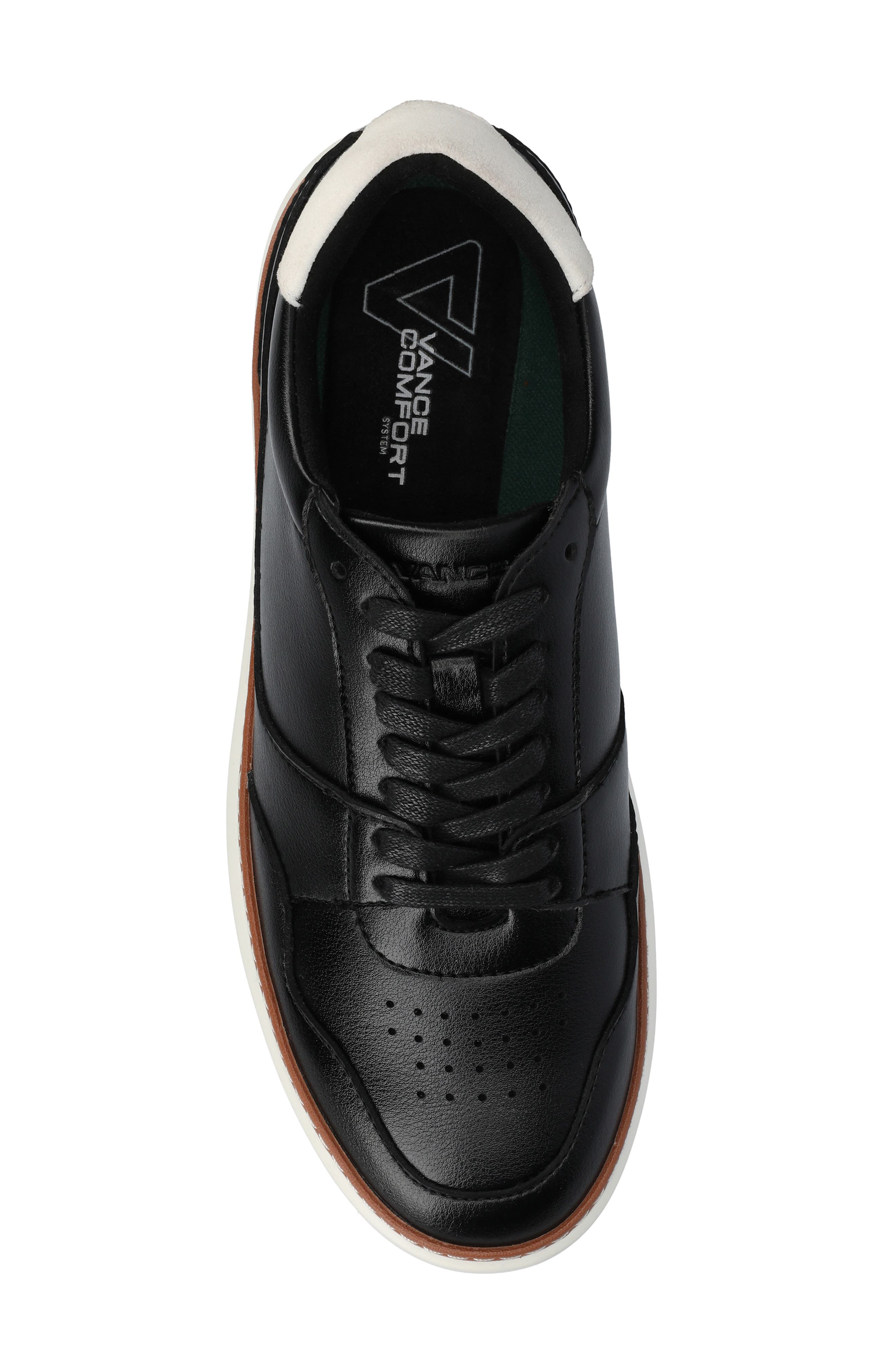 VANCE CO Hustle Low Top Sneaker, Alternate, color, Black