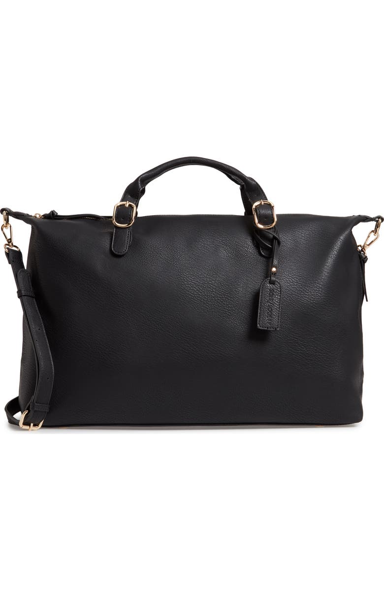 Sole Society Grant Faux Leather Weekend Bag, Main, color,