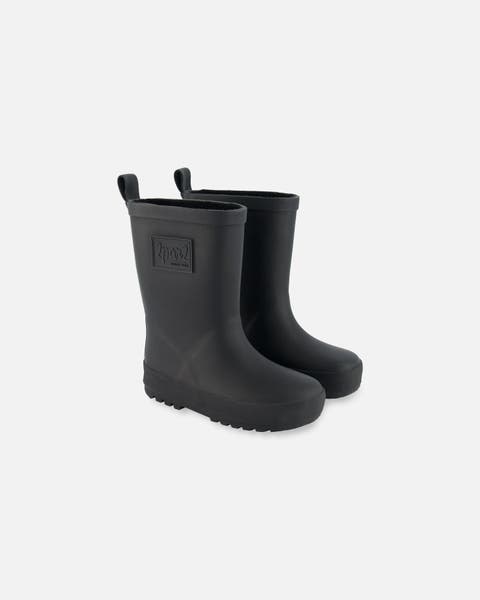Gender Inclusive Waterproof Rain Boots in Natural Rubber (Toddler, Little Kid & Big Kid)