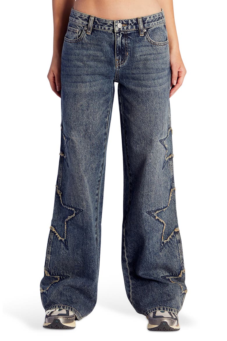 Casey Low Rise Baggy Jeans, Main, color, MEDIUM INDIGO