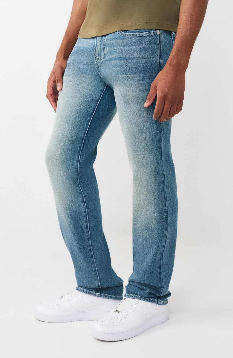 True Religion Ricky Flap Pocket Straight Leg Jeans, Alternate, color, Medium Horizon