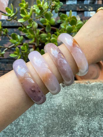 Playground Marble Jade Stone Bangle