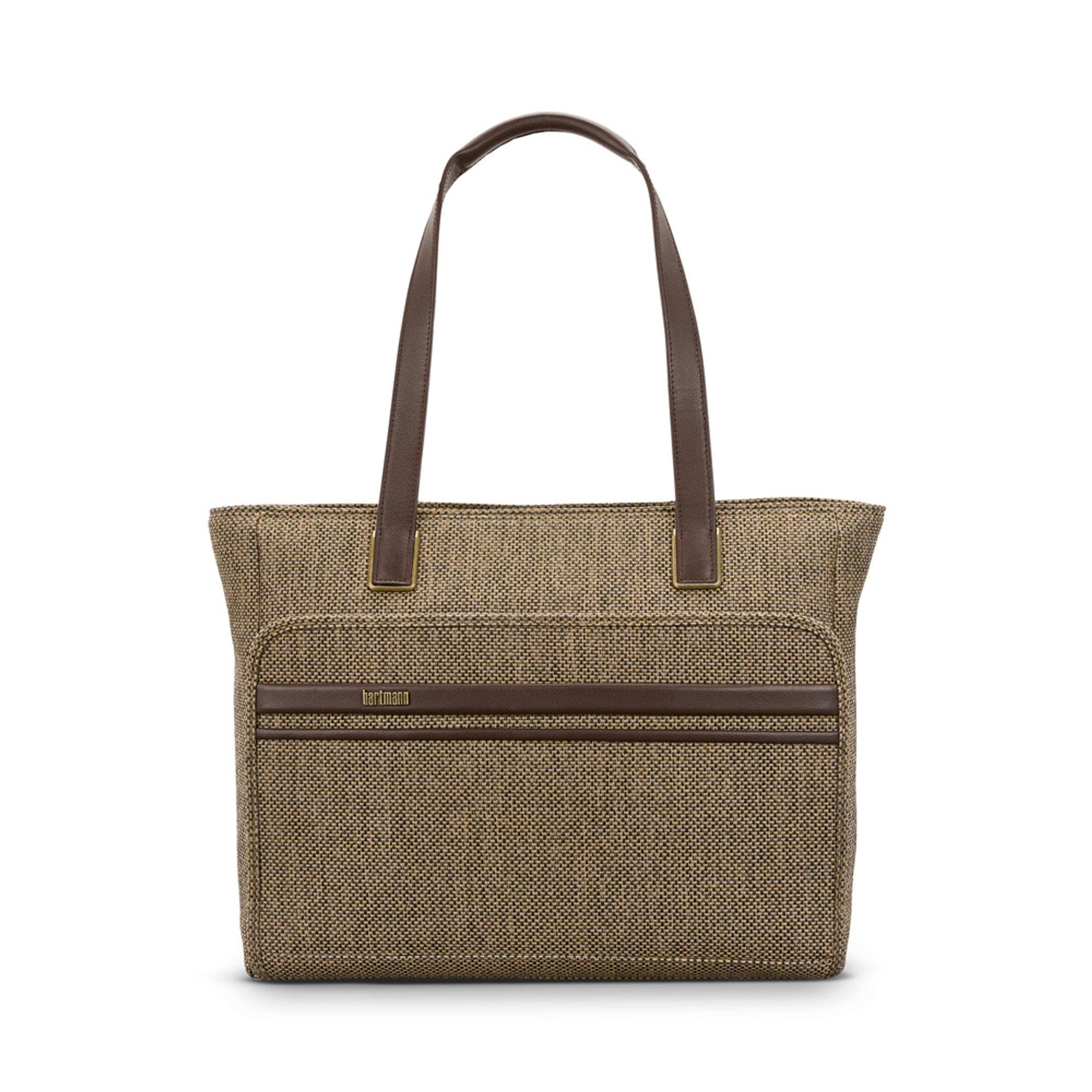 Tweed Carryall Tote, Main, color, Tweed/Natural Leather