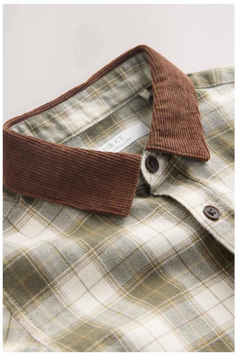 Kids' Check Cotton Flannel Button-Up Shirt, Alternate, color, MULTI