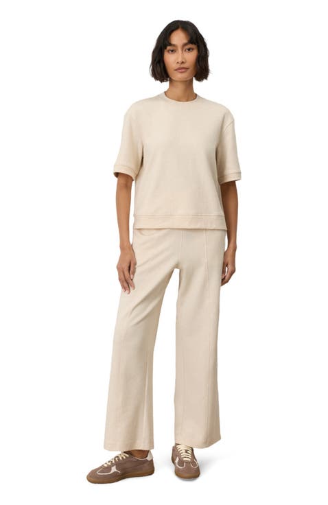 Organic Cotton Airplane Pintuck Wide Leg Pant