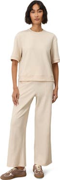 Pact Organic Cotton Airplane Pintuck Wide Leg Pant