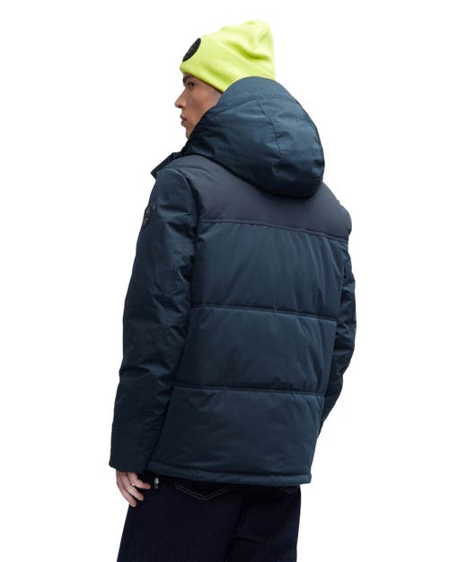 Pajar Wiyot Mixed Media Lightweight Jacket In Blue
