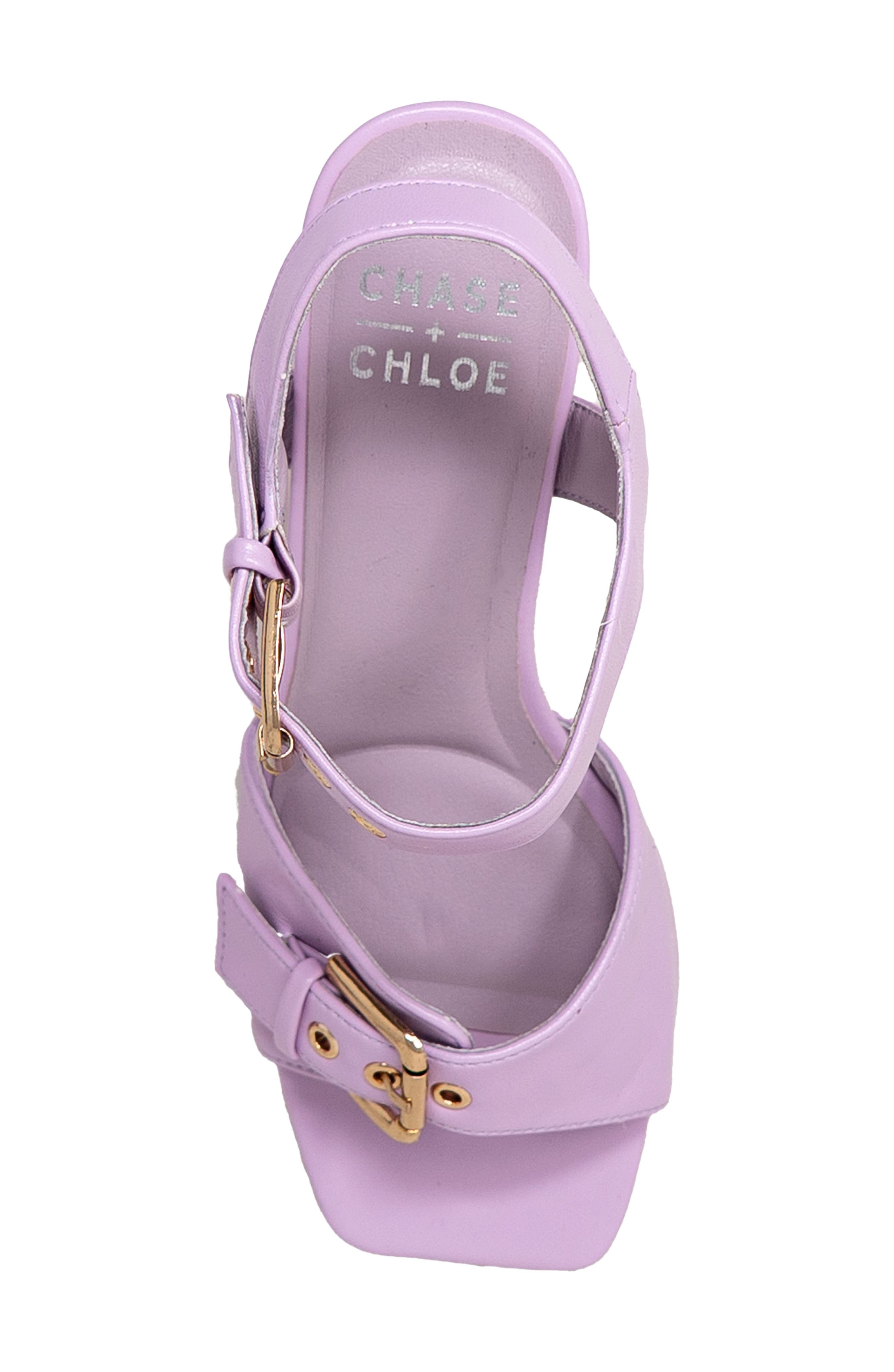 Darwyn Double Buckle Sandal, Alternate, color, LT. PURPLE PU