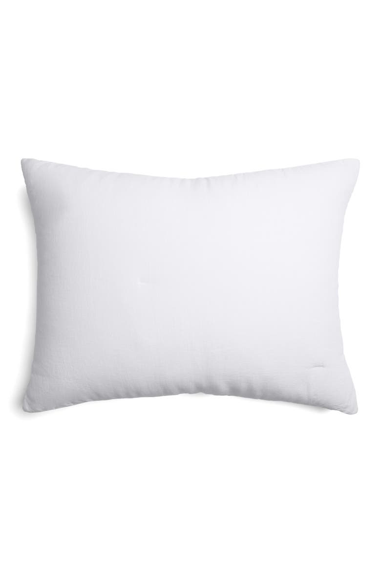 Set of 2 Everyday Linen Shams, Main, color, WHITE