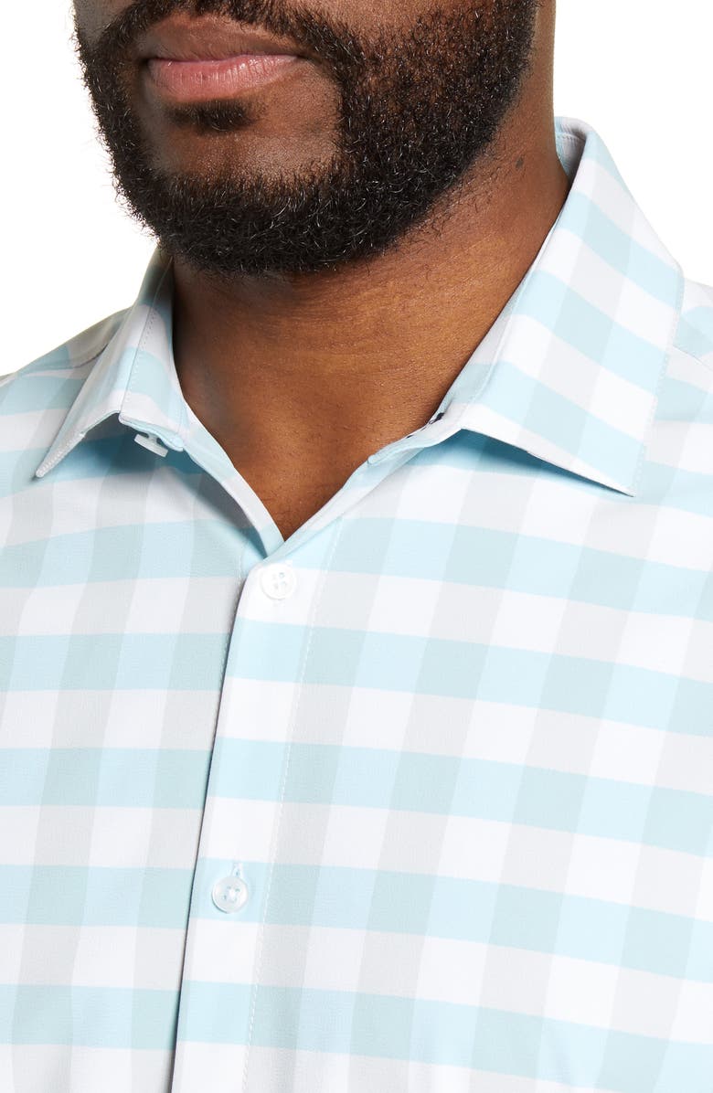 Mizzen+Main Mizzen + Main Leeward Trim Fit Check Button-Up Performance Shirt, Alternate, color, 