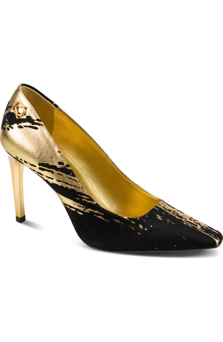 DKNY Savita Pump, Main, color, Black/ Gold