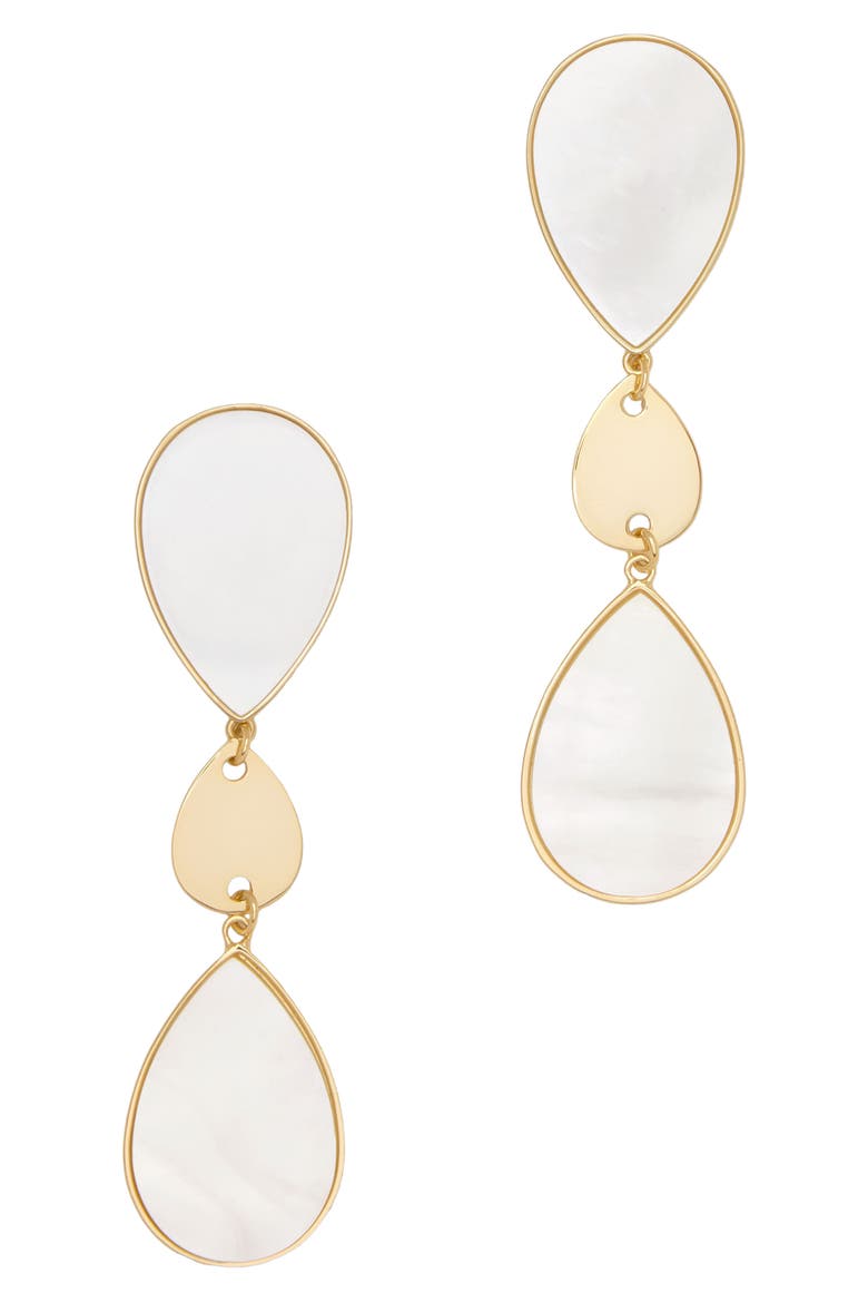 Kari Mother-of-Pearl Drop Earrings, Main, color, MOTHER OF PEARL