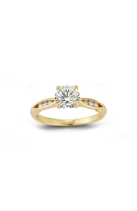 Round Moissanite Ring