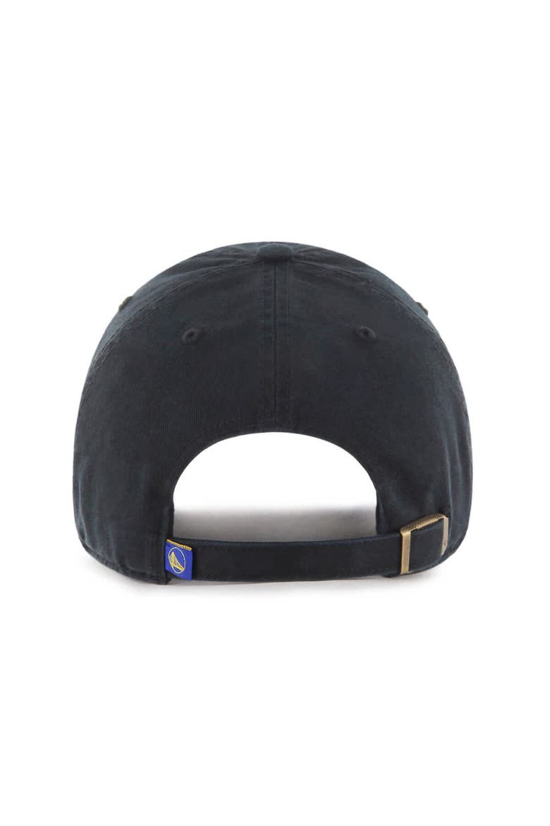 Men's '47  Golden State Warriors Black on Black Clean Up Adjustable Hat, Alternate, color, Black