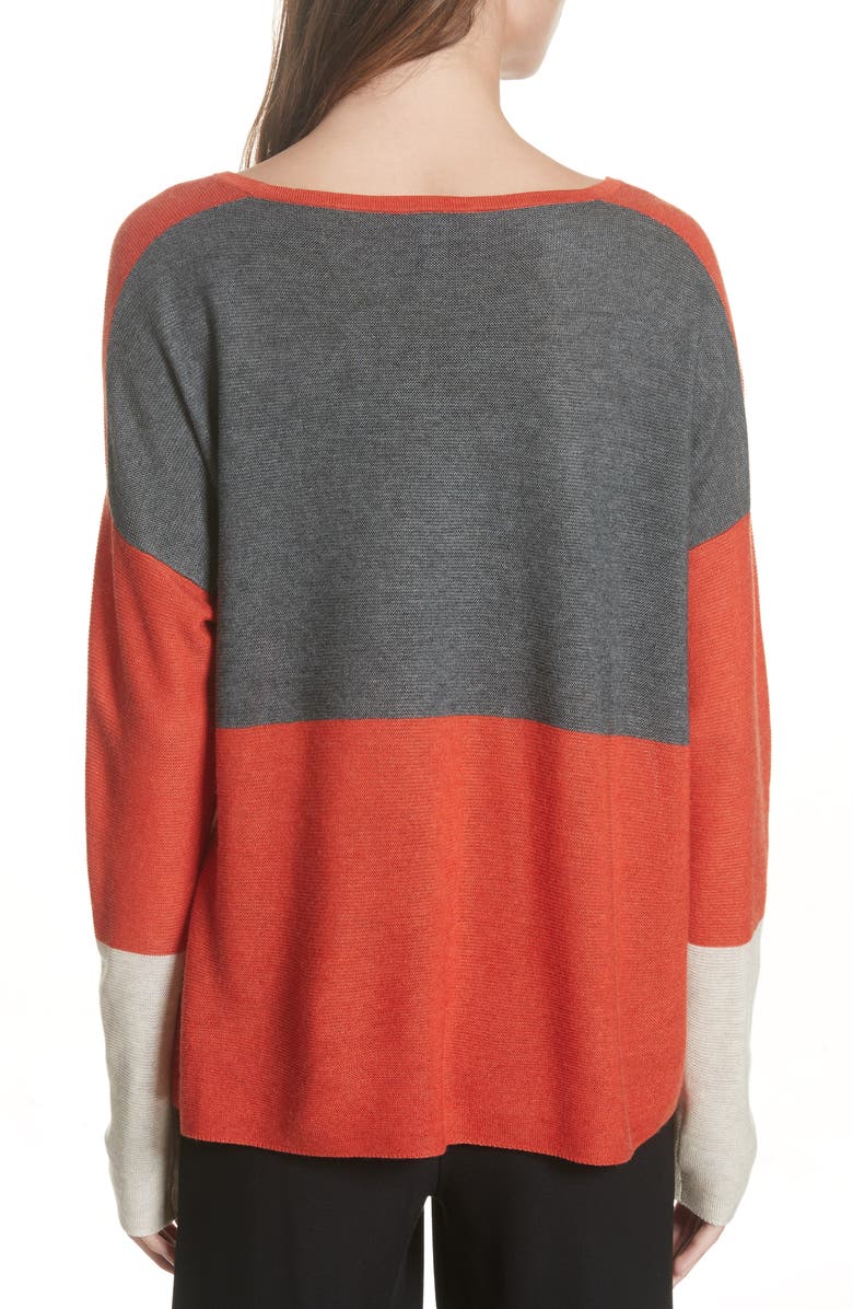 Eileen Fisher Colorblock Sweater, Alternate, color,