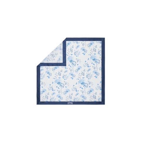 Silk Scarf Medusa and Shells