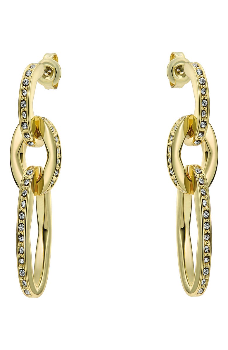 Ted Baker Shirina Crystal Shimmer Drop Earrings, Alternate, color, Gold Tone / Clear Crystal