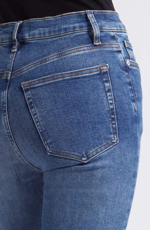 Frame Le Easy Flare Raw Hem Jeans In Mermaid