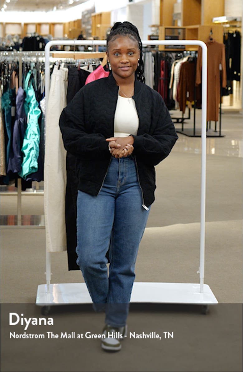 Oversize Quilted Bomber Jacket, sales video thumbnail