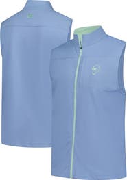 FOOTJOY Men's FootJoy Blue WM Phoenix Open Ottoman Knit Full-Zip Vest