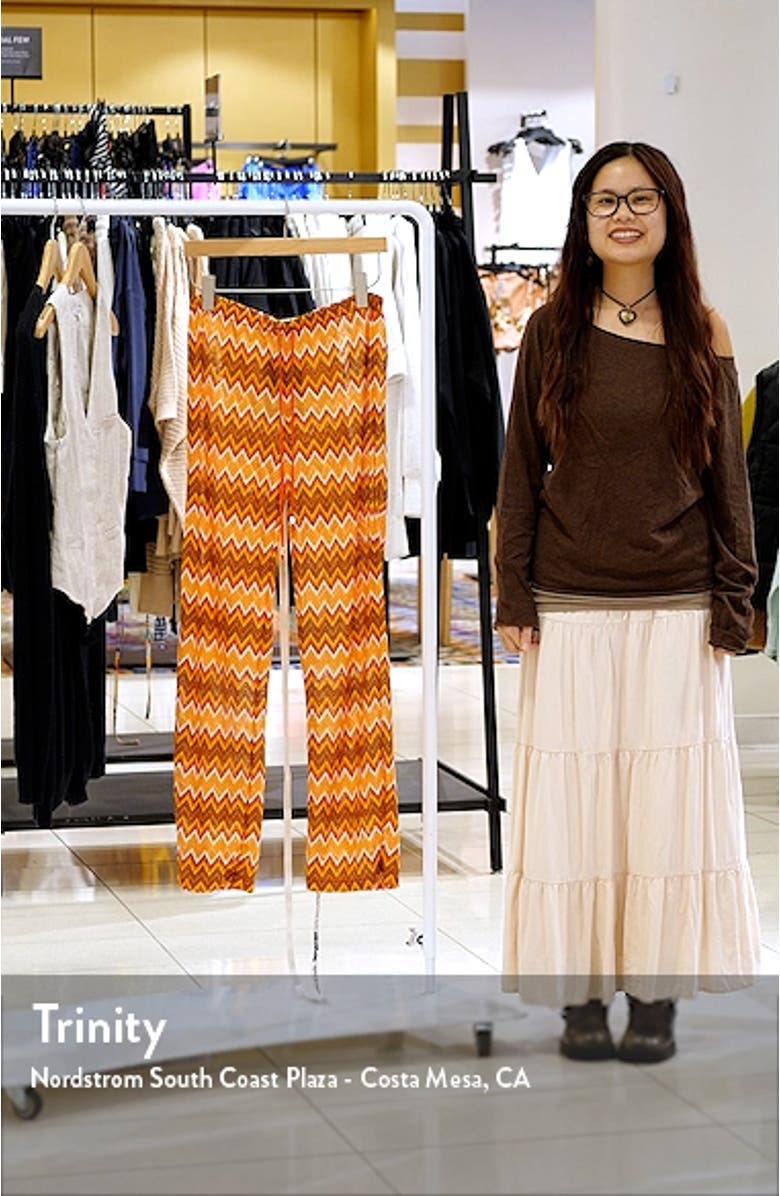 Chevron Knit Drawstring Pants, sales video thumbnail