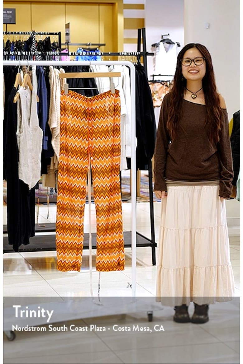 Chevron Knit Drawstring Pants video