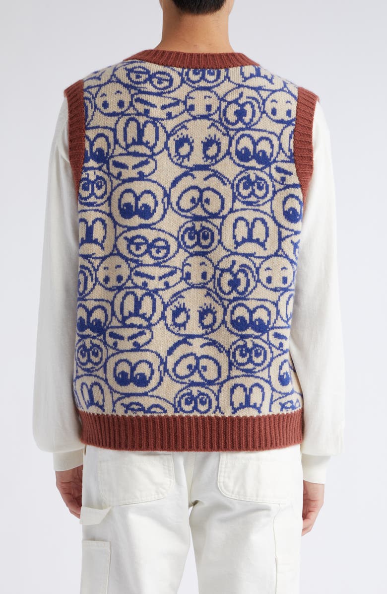 The Elder Statesman Expression V-Neck Cashmere Sweater Vest, Alternate, color, 