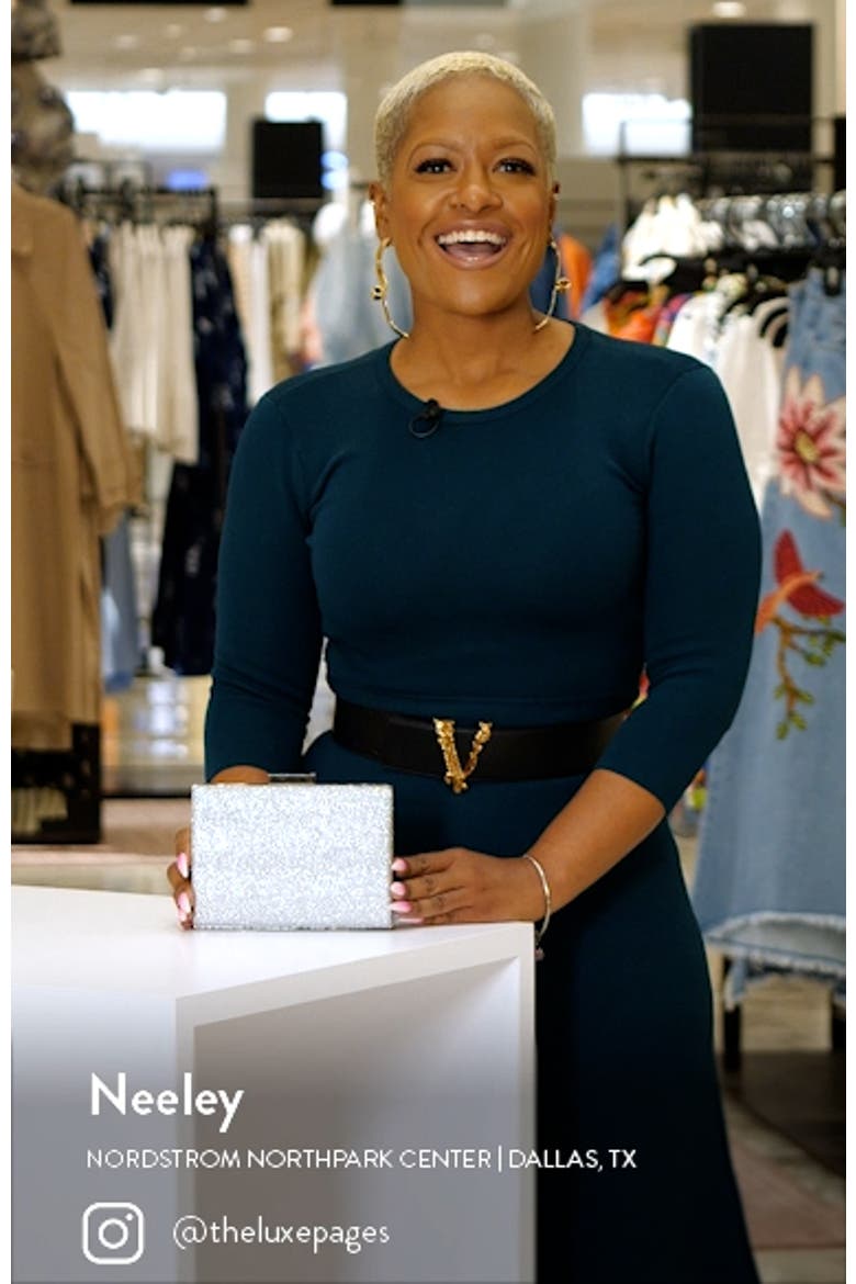 Gabby Metallic Hot Fix Crystal Clutch video