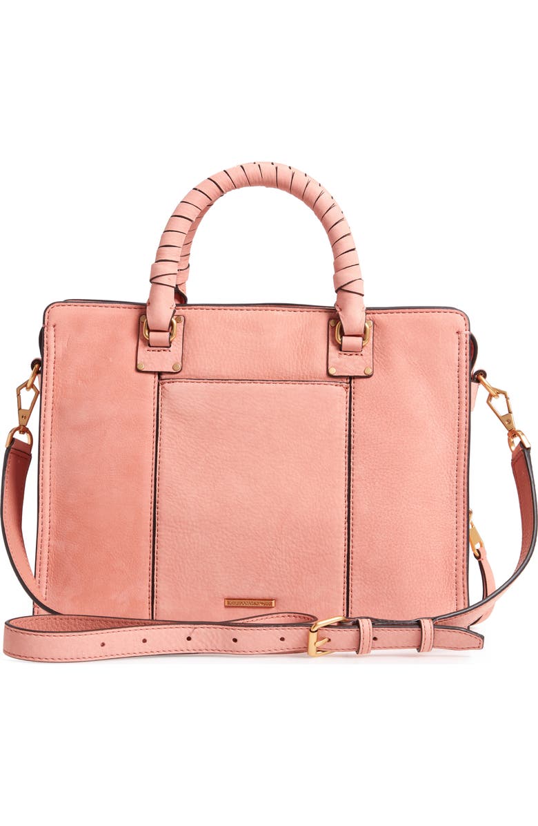 Rebecca Minkoff Medium Bree Leather Satchel, Alternate, color,