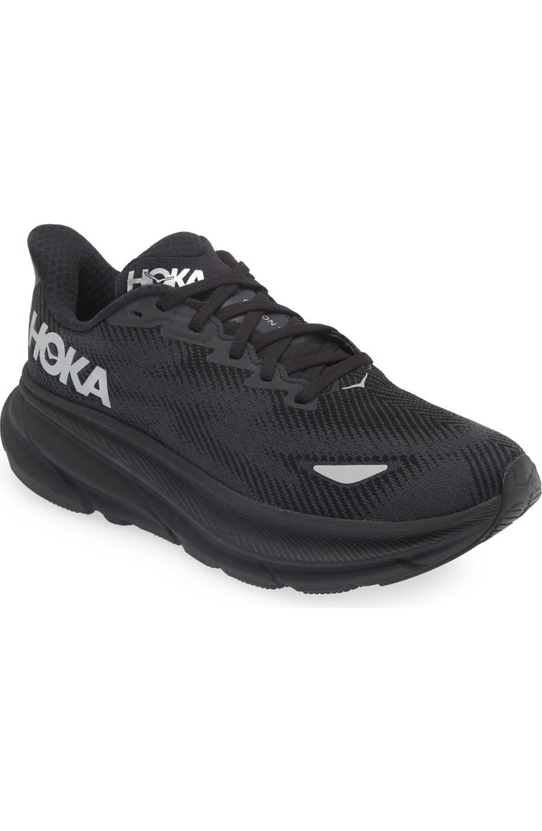 HOKA Clifton 9 GTX Shoe, Main, color, Black / Black