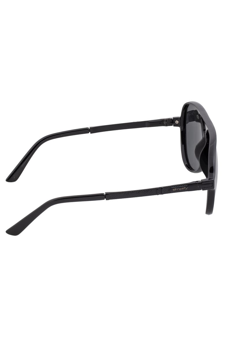 SIMPLIFY Spencer Polarized Sunglasses, Alternate, color, Gloss Black/Black