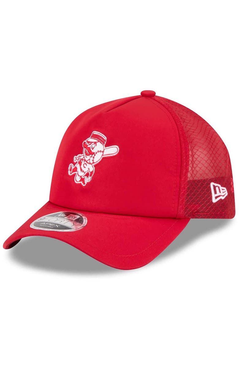 New Era Men's New Era Red Cincinnati Reds 2026 Batting Practice Alternate Apex 9FORTY Adjustable Hat, Main, color, Red