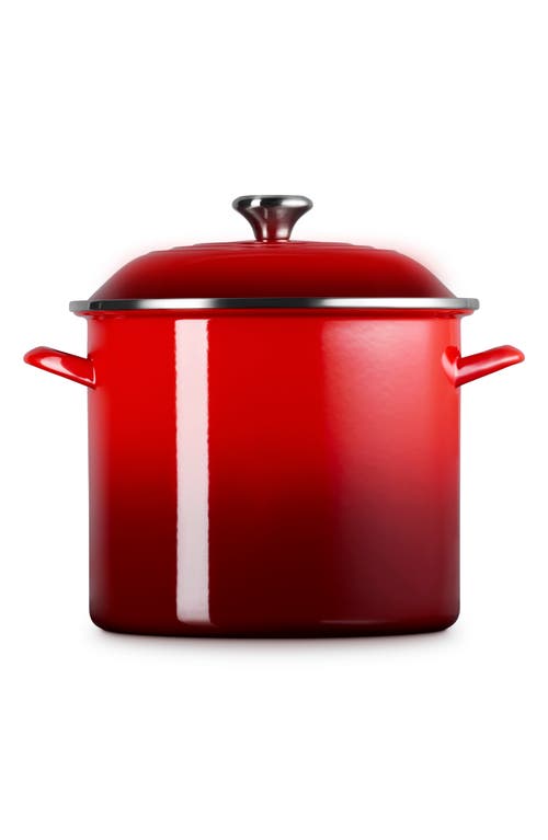 Le Creuset Enameled Stainless Steel Stockpot In Red