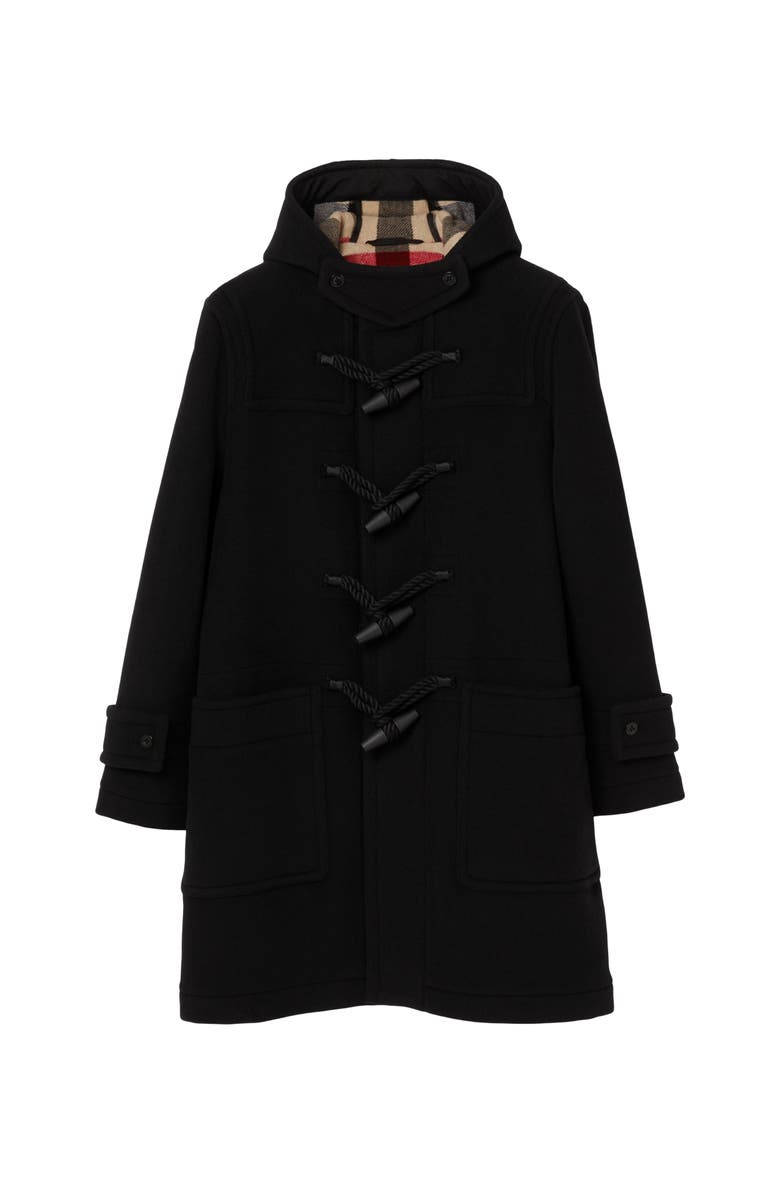 Burberry Wool Blend Duffle Coat, Main, color,