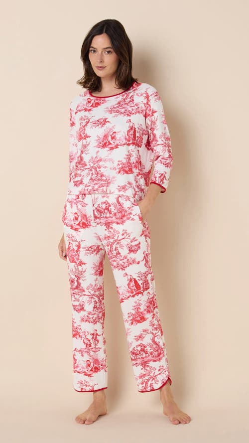 The Cat's Pajamas Pima Knit Simple Set In Idle Hours