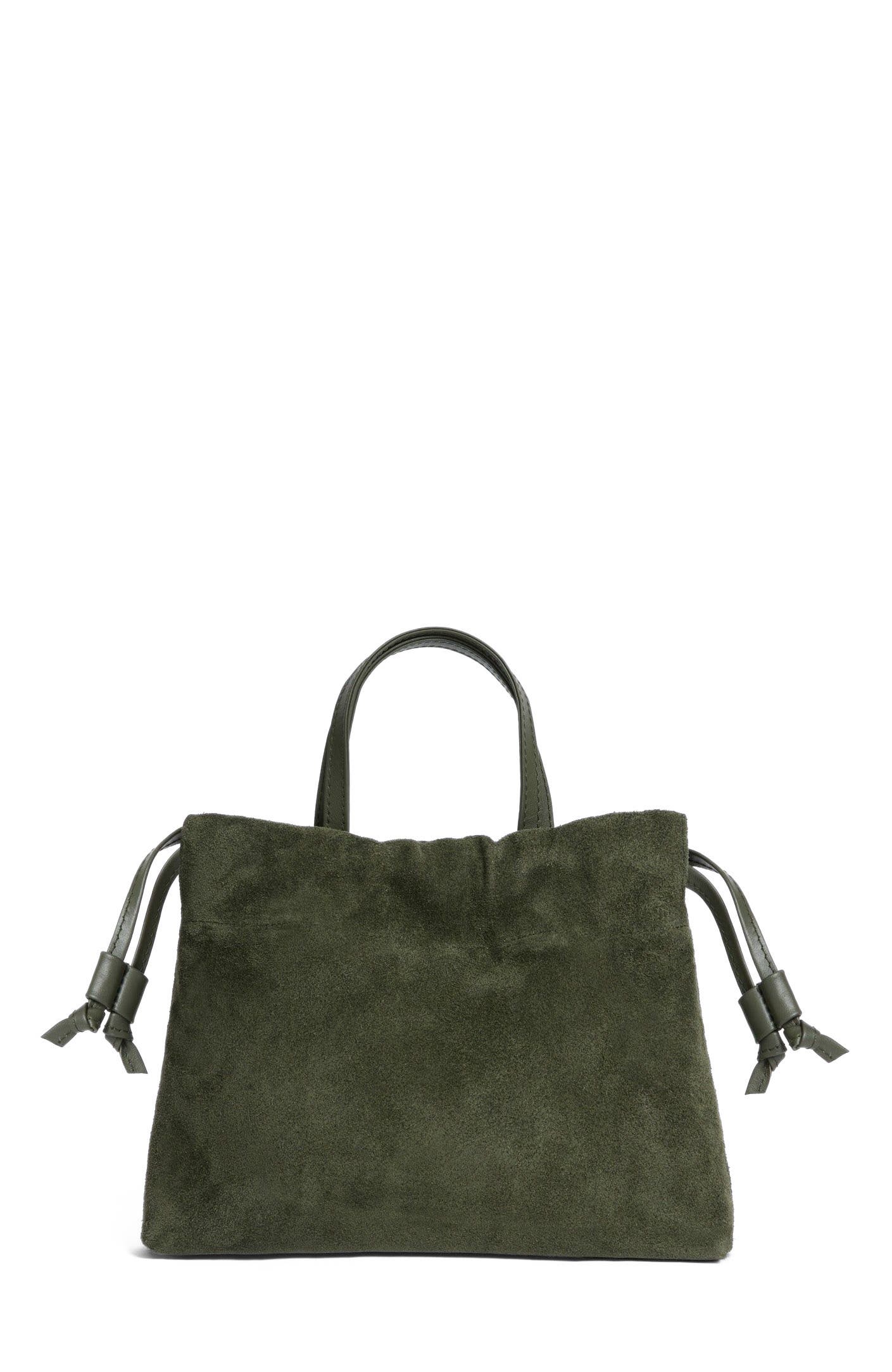 Mini Asisi Convertible Suede Crossbody, Main, color, Olive Suede