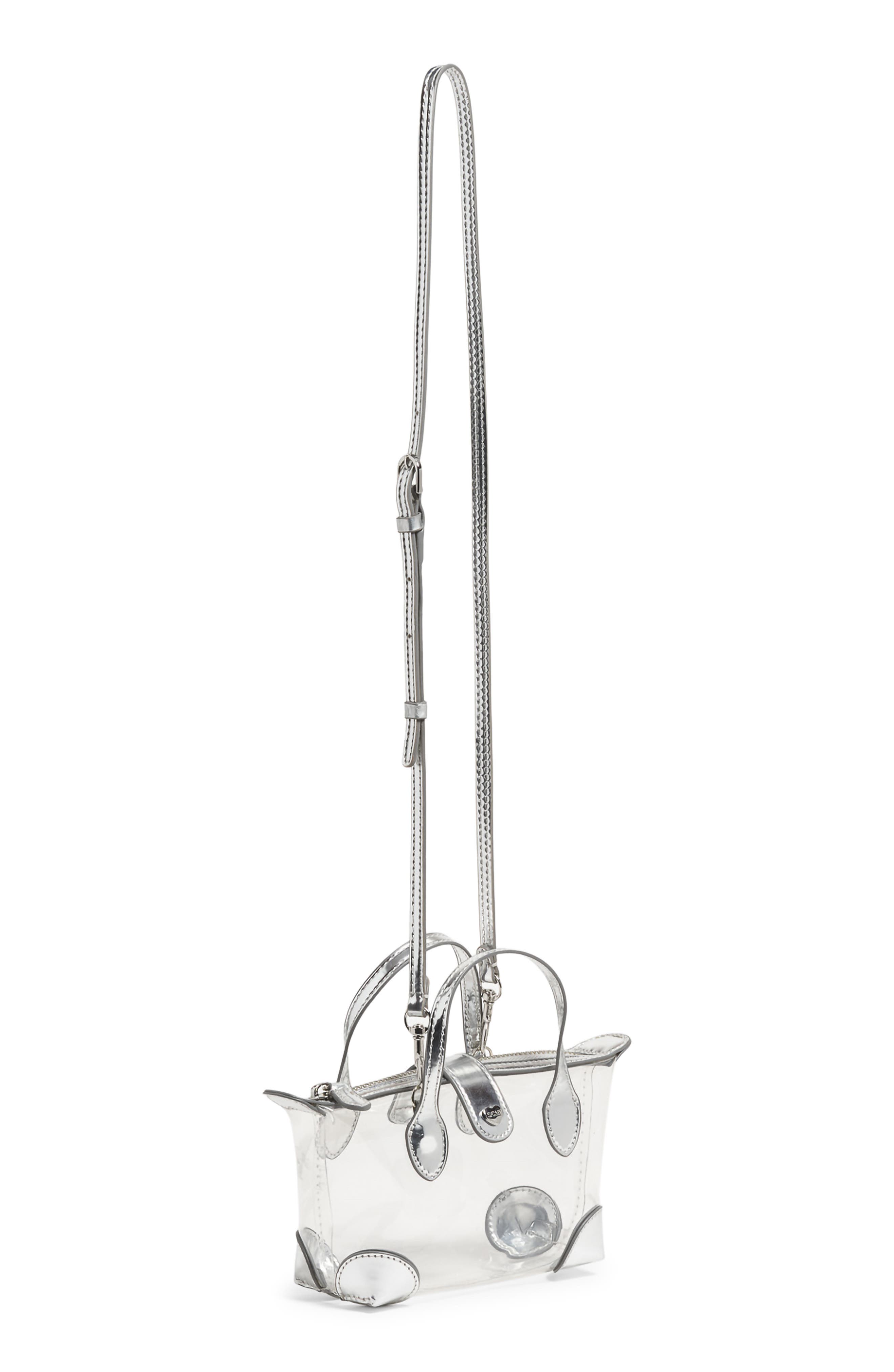 Stoney Clover Lane Clear Crossbody Bag, Alternate, color, Silver Metallic