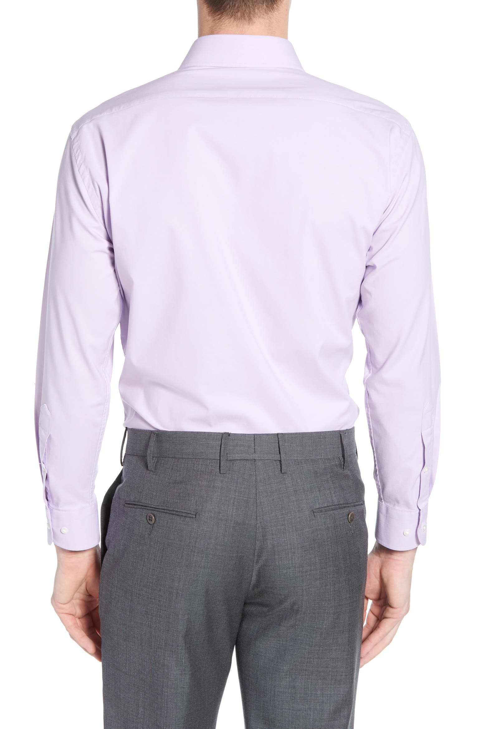 Small Pinpoint NORDSTROM MEN'S SHOP Tech-Smart Trim Fit Stretch Pinpoint Dress Shirt ...