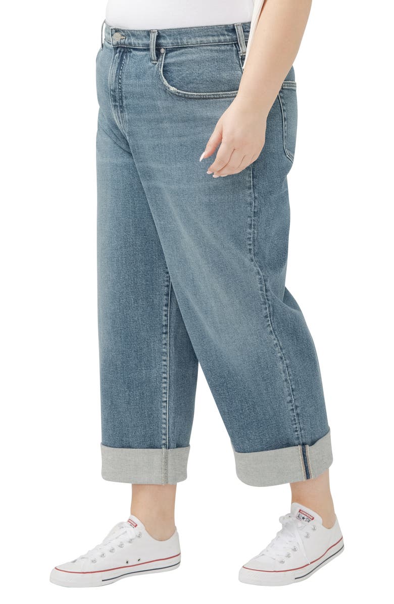 Silver Jeans Co. Be Easy Crop Wide Leg Jeans, Alternate, color, Indigo